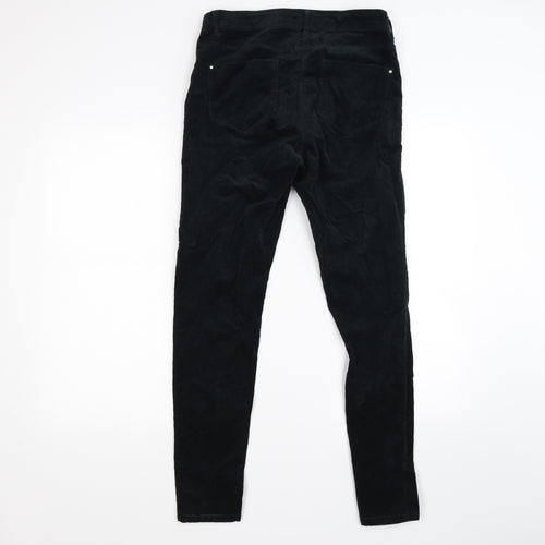 Dorothy Perkins Womens Black Striped Corduroy Skinny Jeans Size 10 L27 in