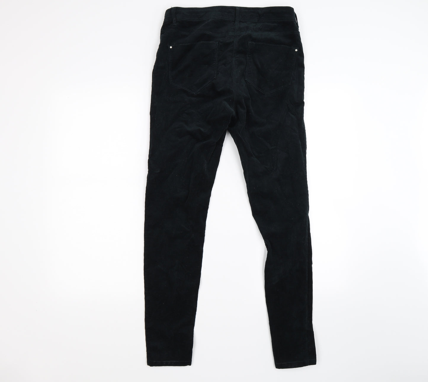 Dorothy Perkins Womens Black Striped Corduroy Skinny Jeans Size 10 L27 in