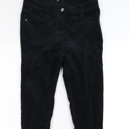 Dorothy Perkins Womens Black Striped Corduroy Skinny Jeans Size 10 L27 in