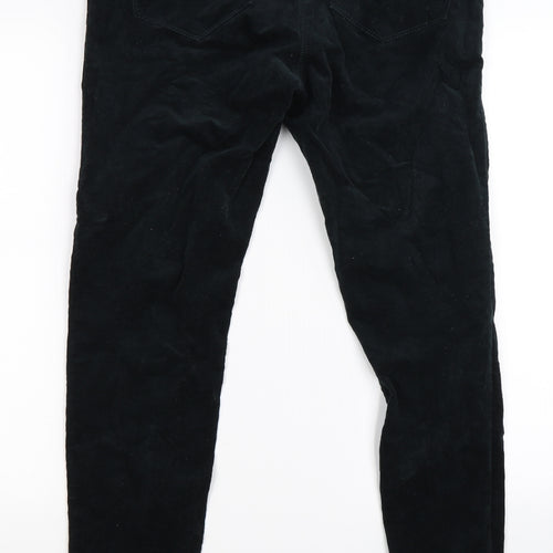 Dorothy Perkins Womens Black Striped Corduroy Skinny Jeans Size 10 L27 in