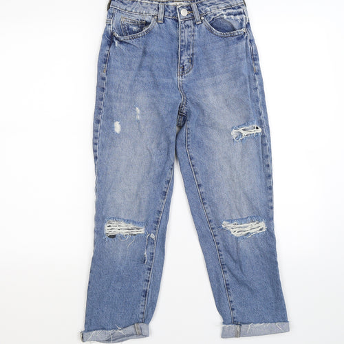denim co Womens Blue  Denim Mom Jeans Size 6 L21 in
