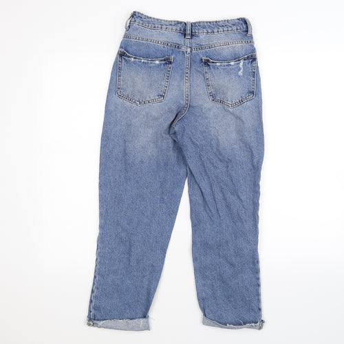 denim co Womens Blue  Denim Mom Jeans Size 6 L21 in
