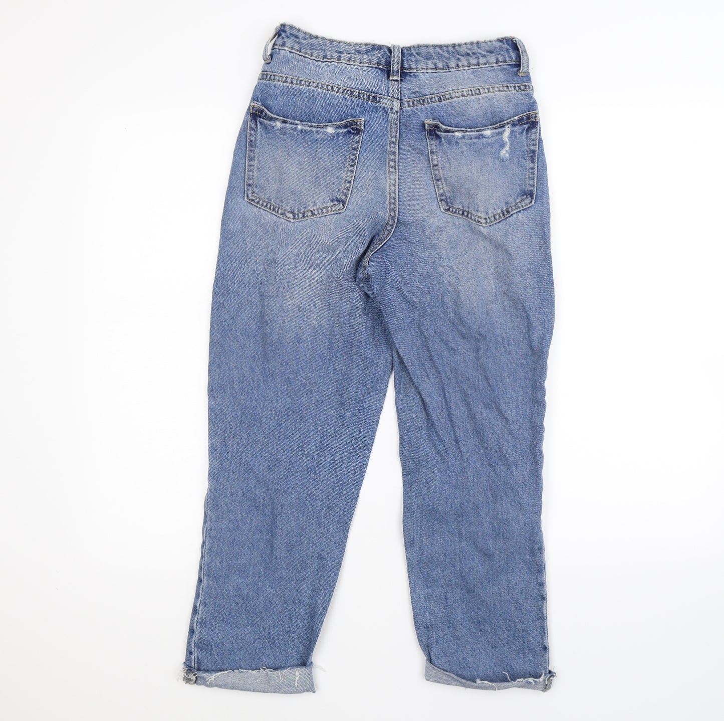 denim co Womens Blue  Denim Mom Jeans Size 6 L21 in