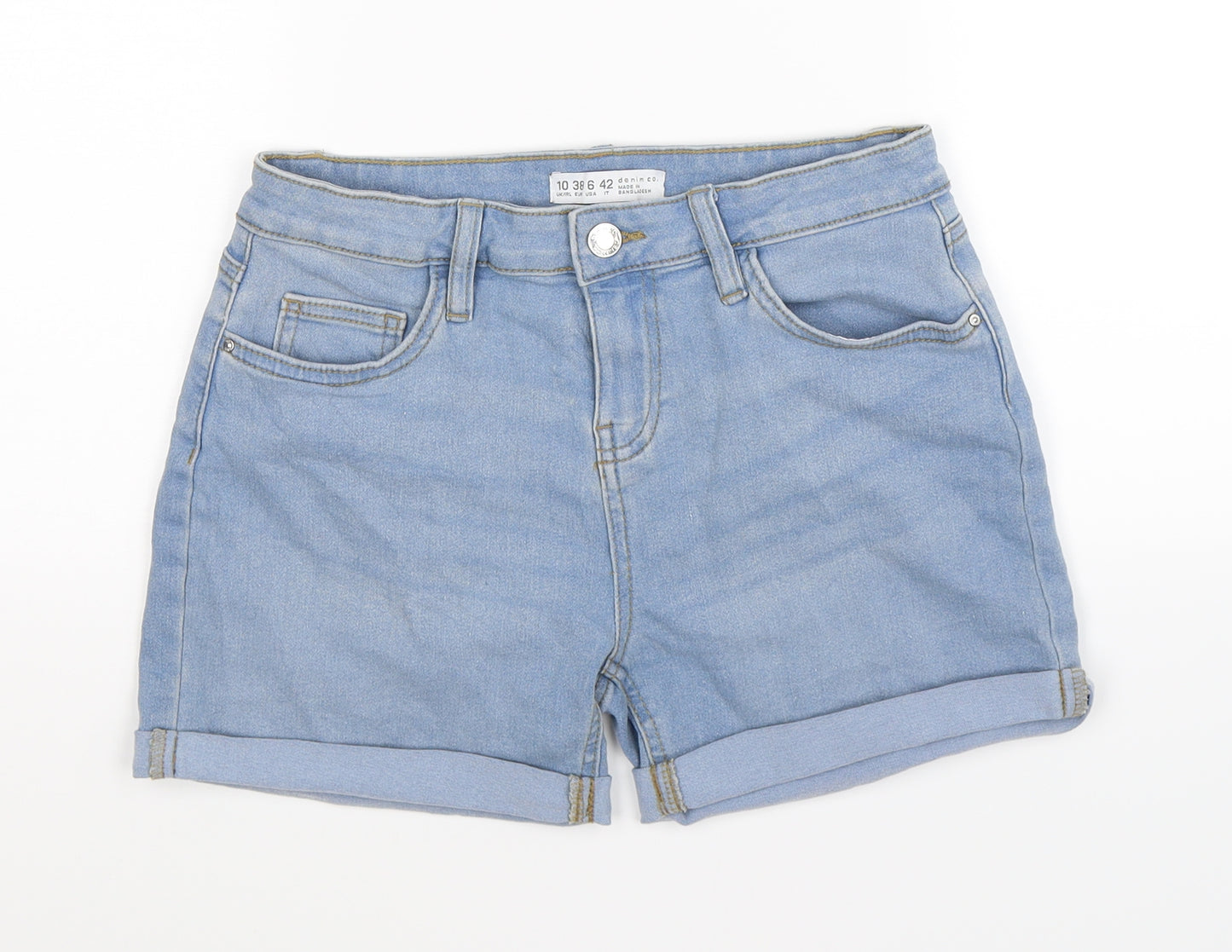 denim co Womens Blue  Denim Hot Pants Shorts Size 10