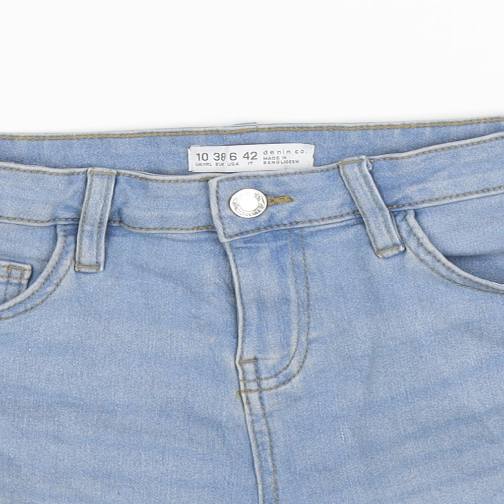 denim co Womens Blue  Denim Hot Pants Shorts Size 10