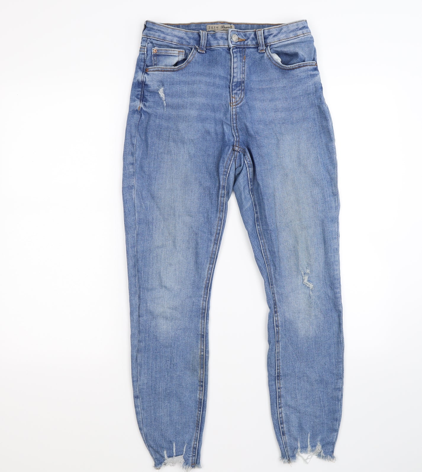 denim co Womens Blue  Denim Skinny Jeans Size 12 L26 in