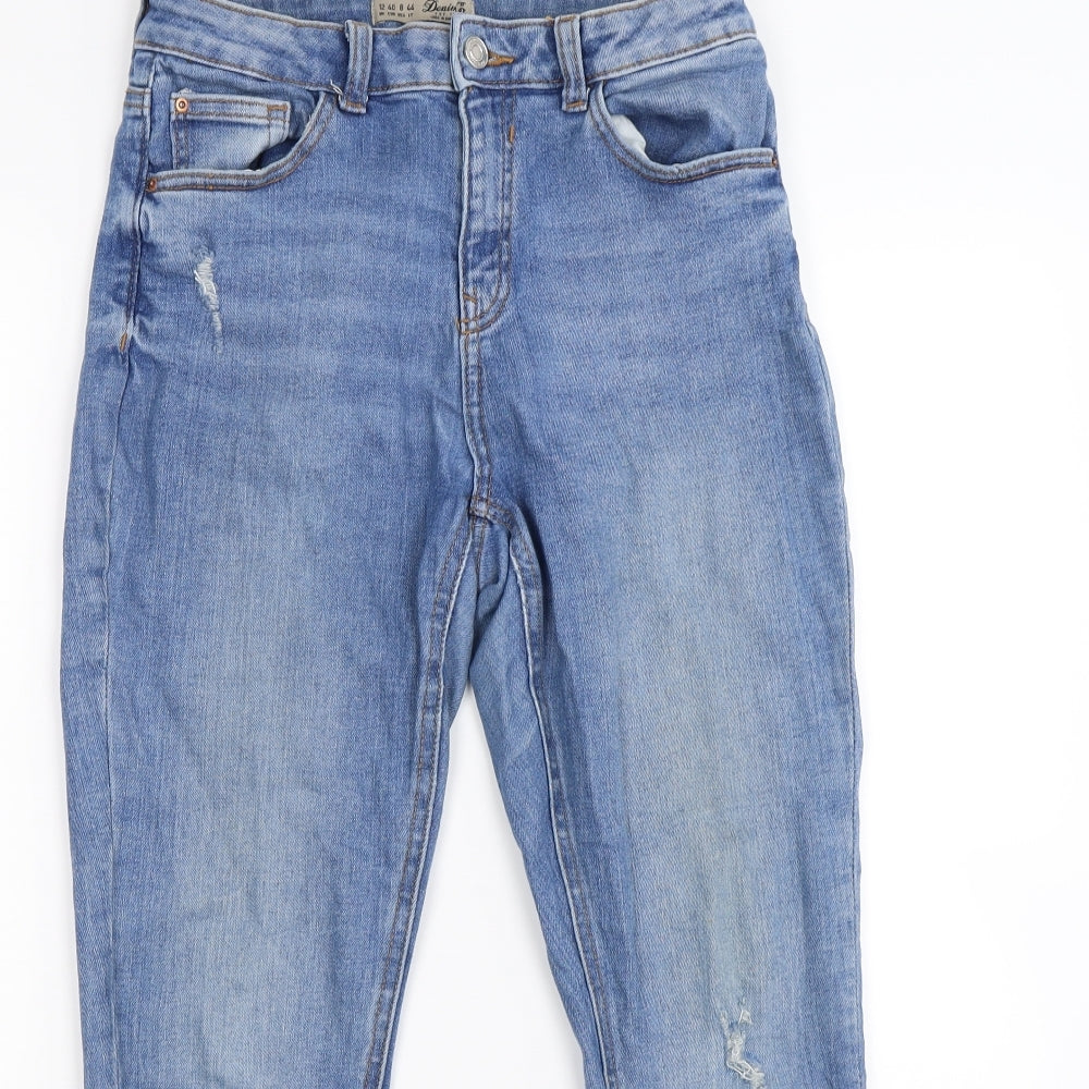 denim co Womens Blue  Denim Skinny Jeans Size 12 L26 in