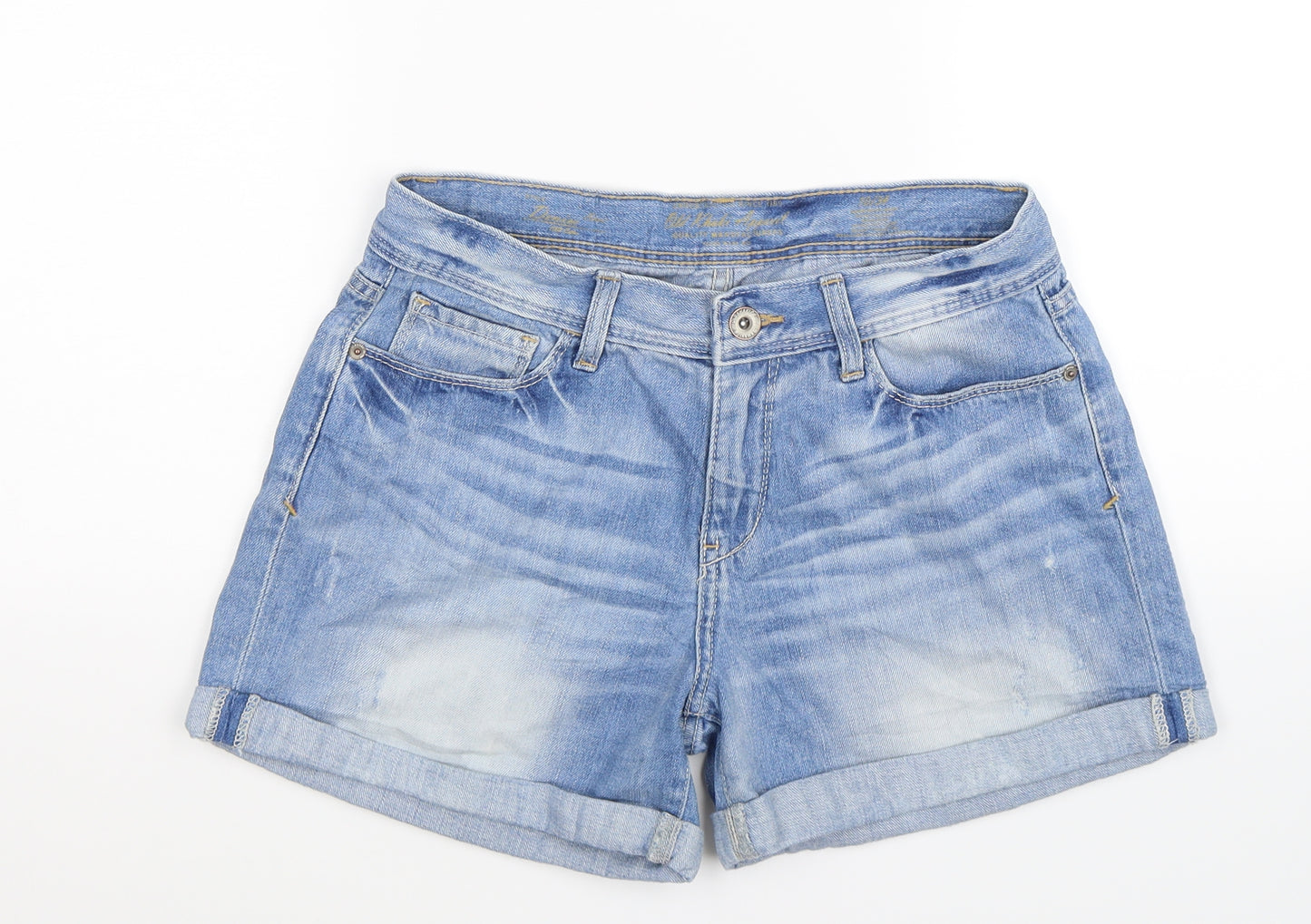 Old Khaki Womens Blue  Denim Hot Pants Shorts Size 10