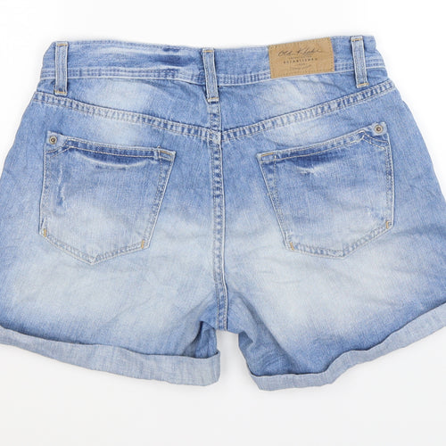 Old Khaki Womens Blue  Denim Hot Pants Shorts Size 10