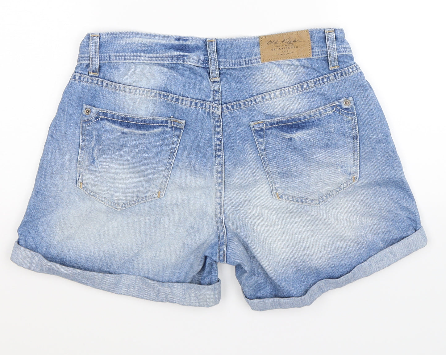 Old Khaki Womens Blue  Denim Hot Pants Shorts Size 10