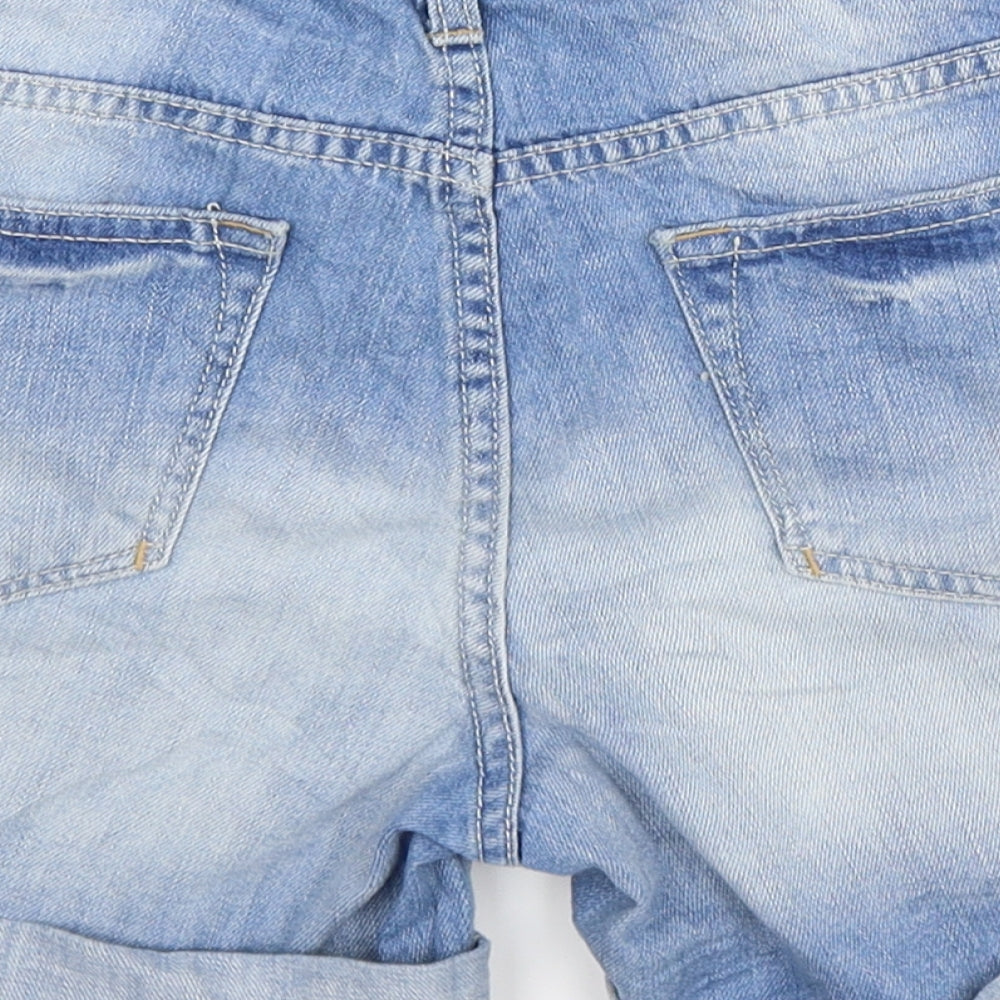 Old Khaki Womens Blue  Denim Hot Pants Shorts Size 10