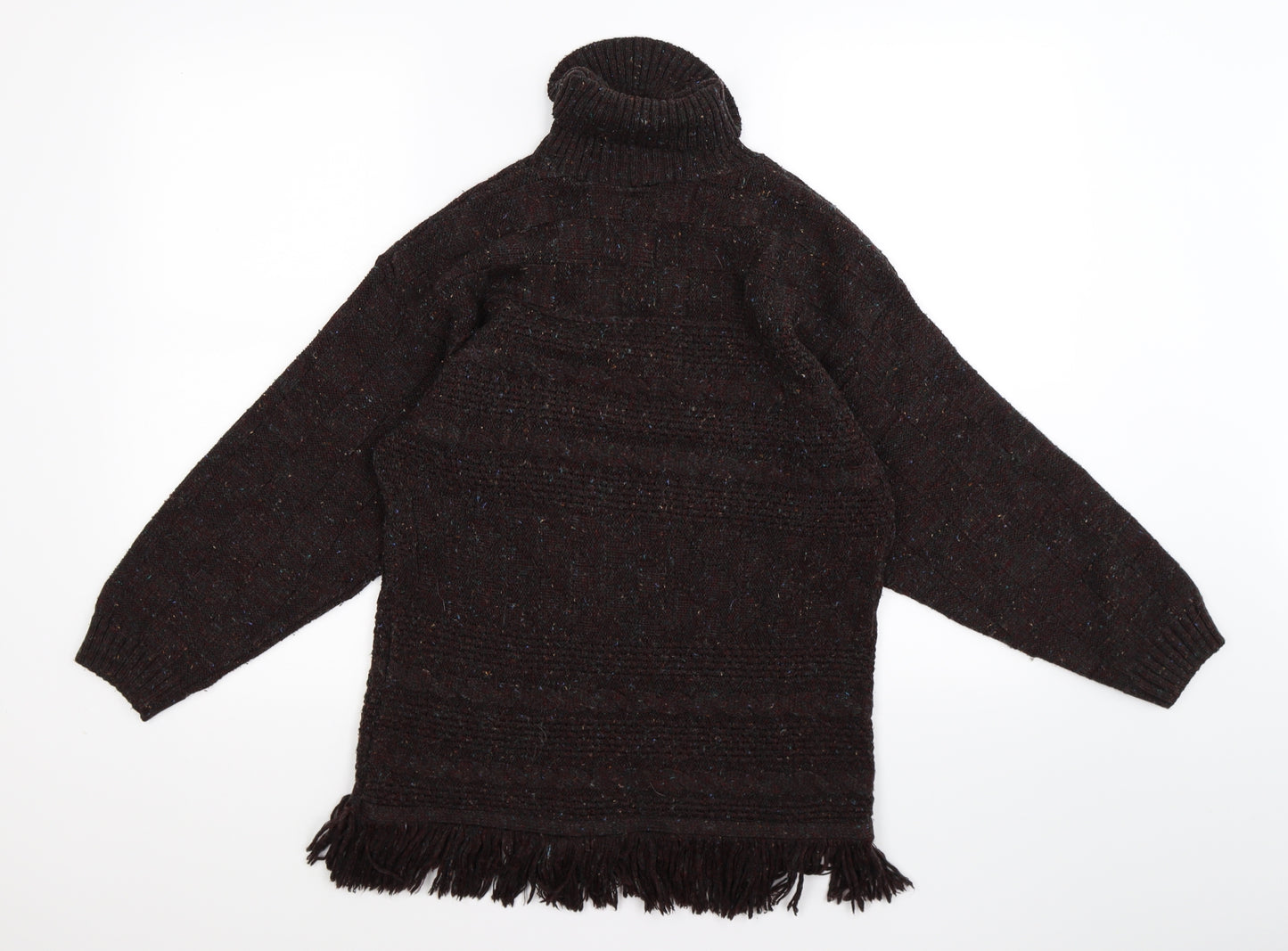 the only Womens Brown  Knit Pullover Jumper Size S  - tassle hem