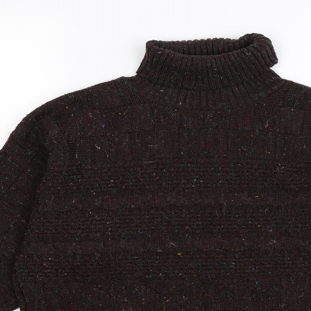the only Womens Brown  Knit Pullover Jumper Size S  - tassle hem