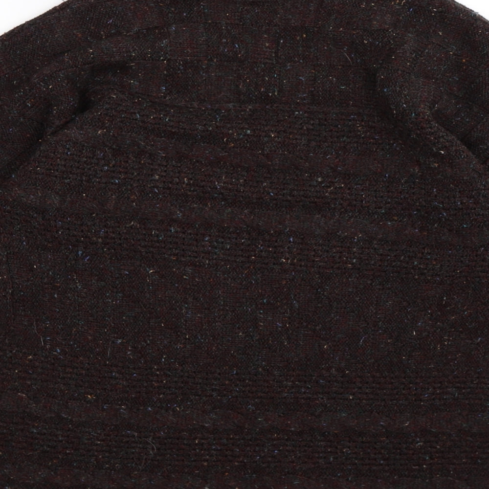 the only Womens Brown  Knit Pullover Jumper Size S  - tassle hem
