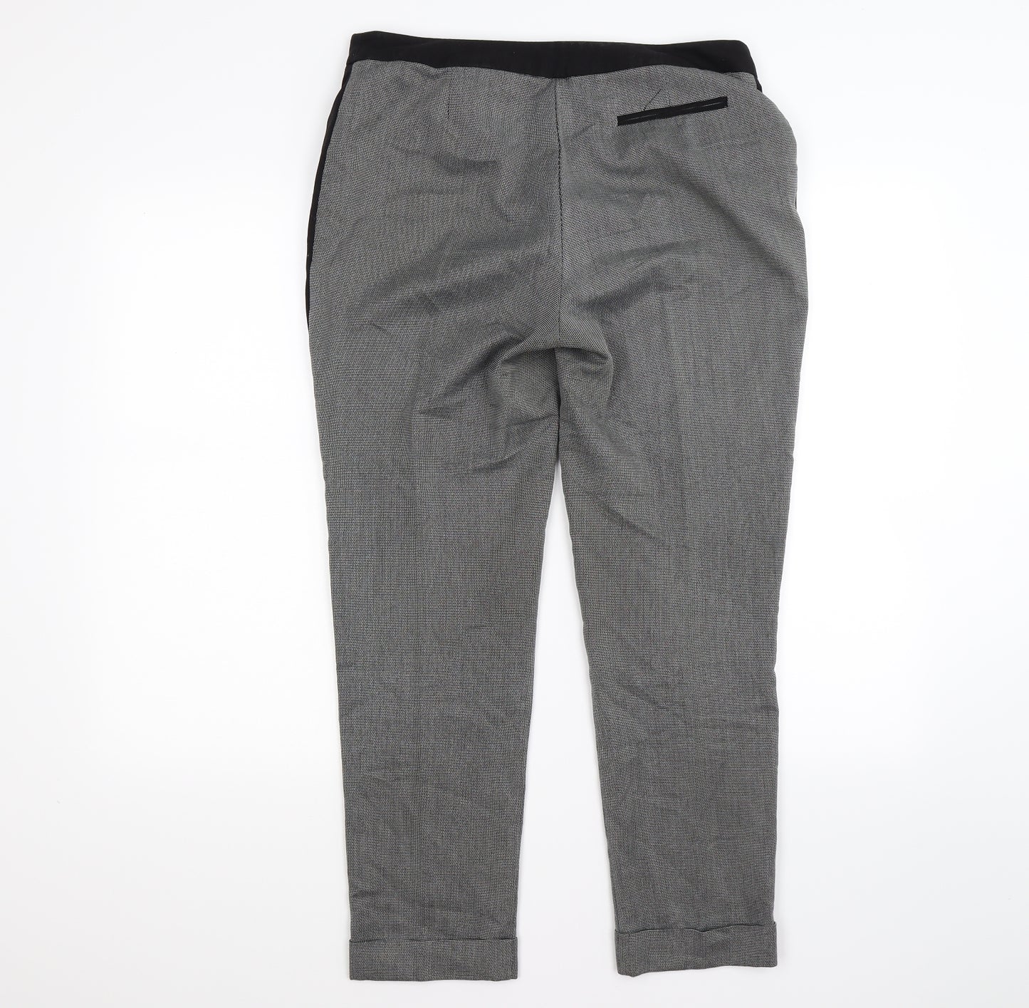 George Womens Grey Check  Capri Trousers Size 10 L26 in