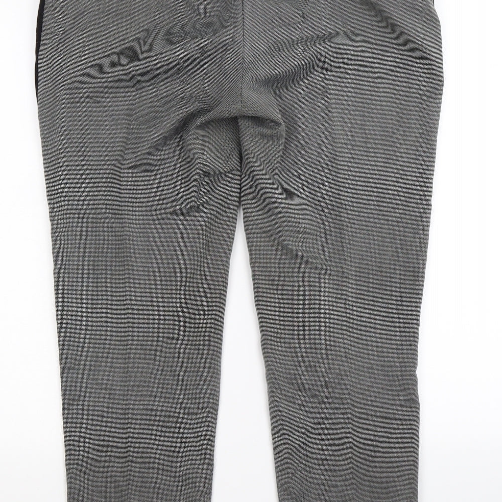George Womens Grey Check  Capri Trousers Size 10 L26 in