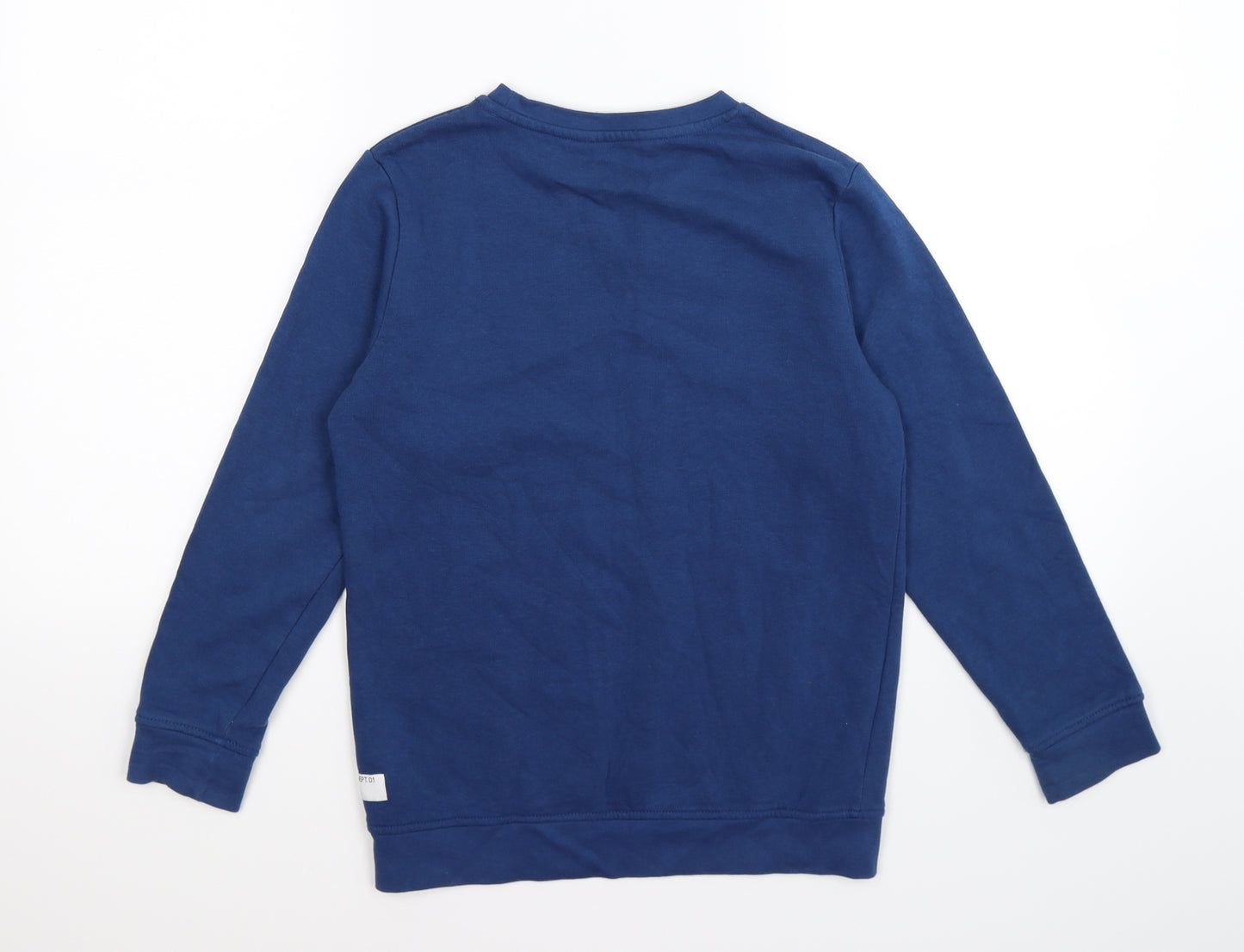 George Boys Blue  Jersey Pullover Sweatshirt Size 9-10 Years  - surf skate