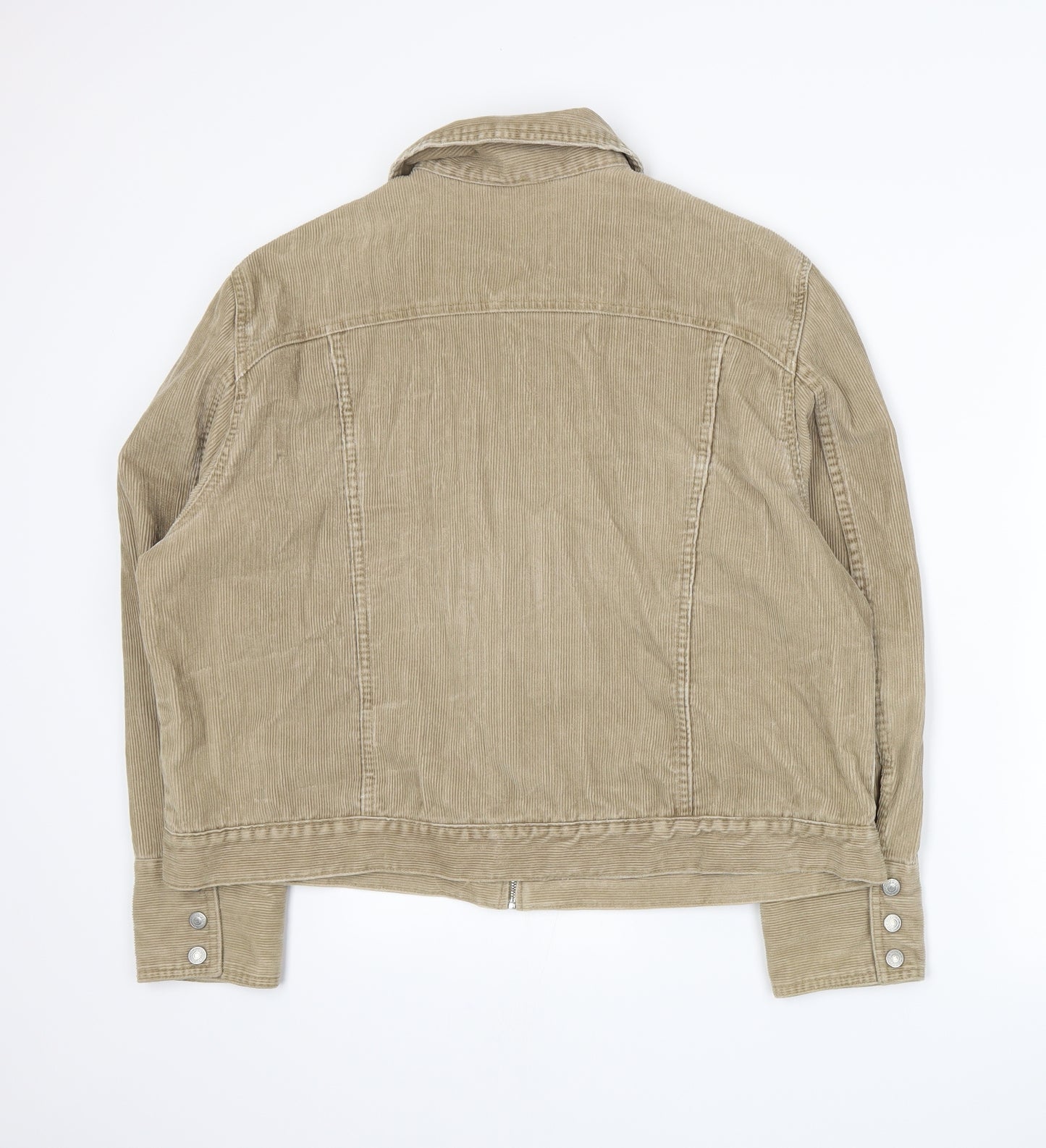 Marks and Spencer Womens Beige  Corduroy Jacket  Size 22