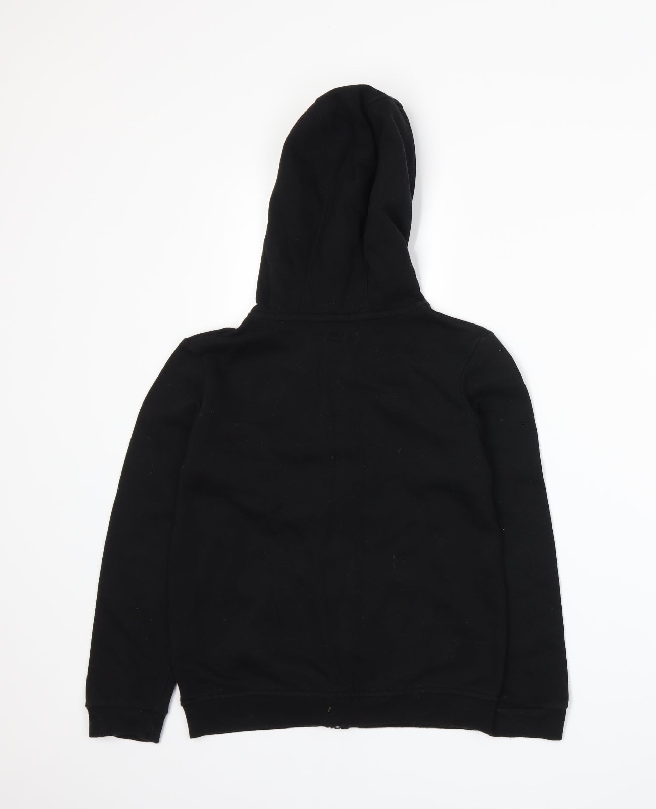 Primark Boys Black  Jersey Full Zip Hoodie Size 10-11 Years
