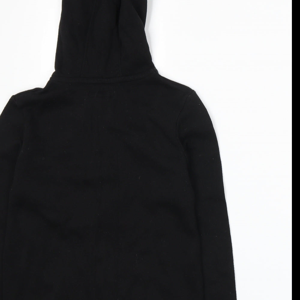 Primark Boys Black  Jersey Full Zip Hoodie Size 10-11 Years