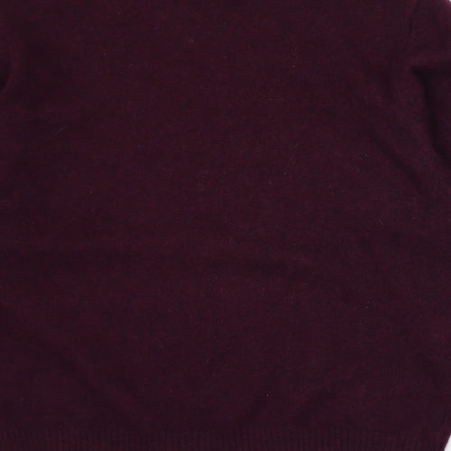 Avenue Womens Purple  Knit Pullover Jumper Size M