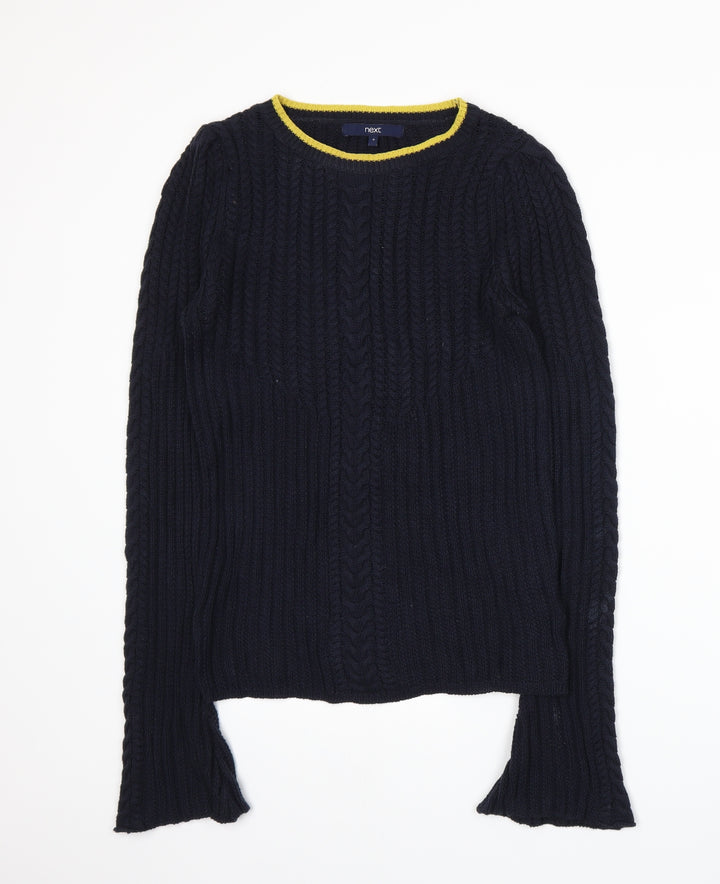 NEXT Womens Blue Knit Pullover Jumper Size 8