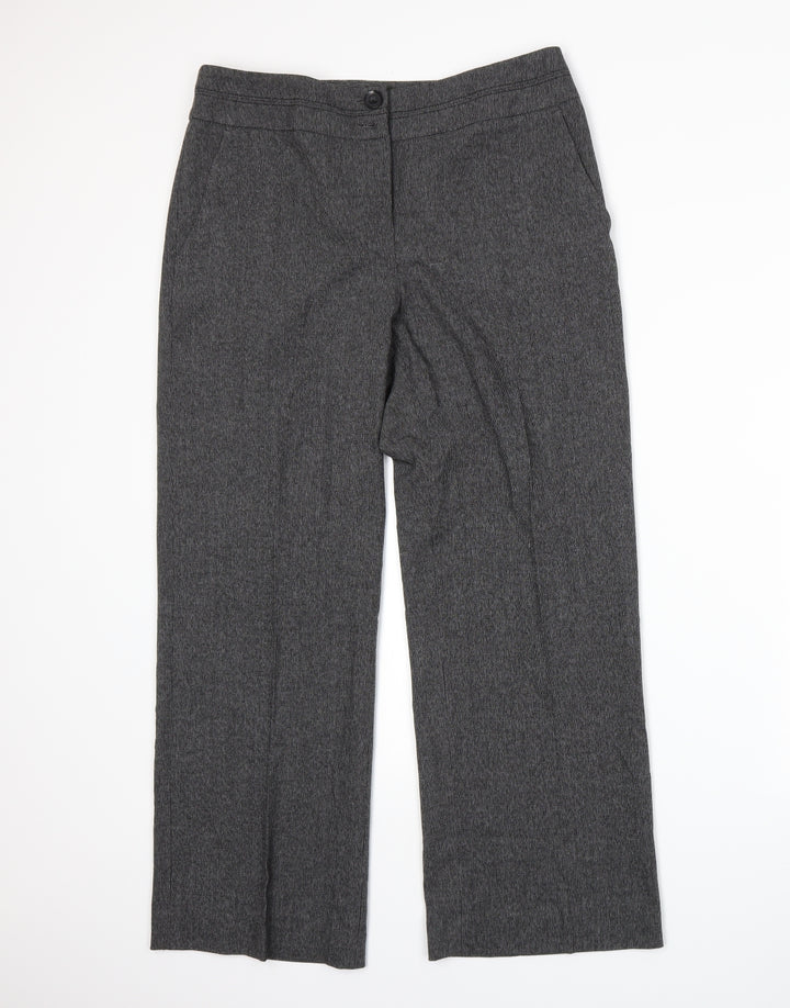 BHS Womens Grey Trousers Size 12 L27 in