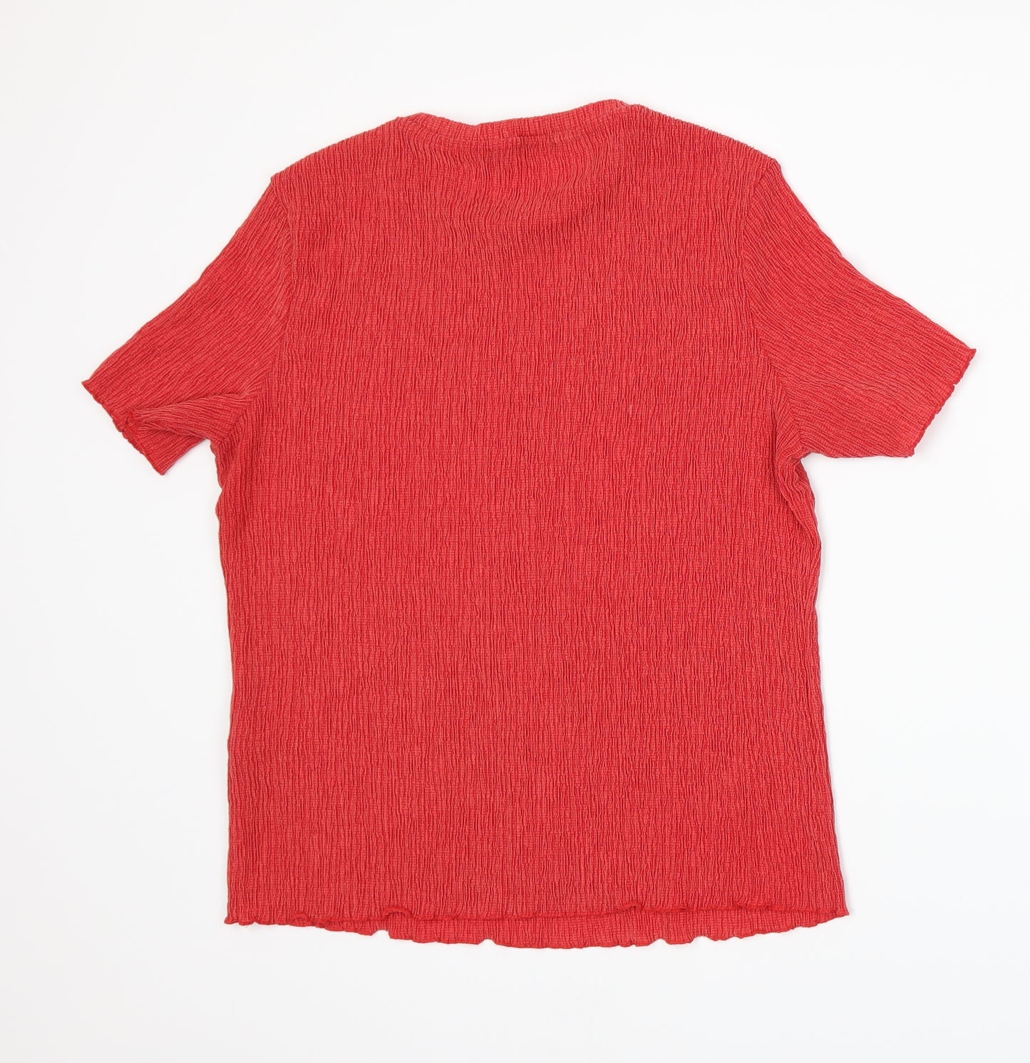 Marks and Spencer Womens Red   Basic T-Shirt Size 14