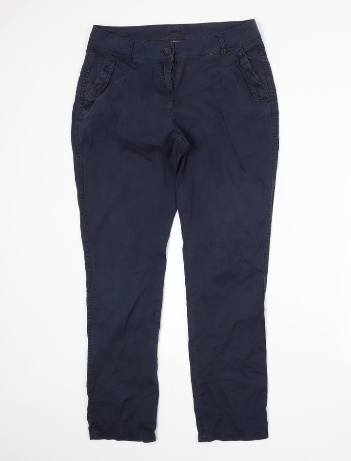 Dorothy Perkins Womens Blue Trousers Size 10 L27 in