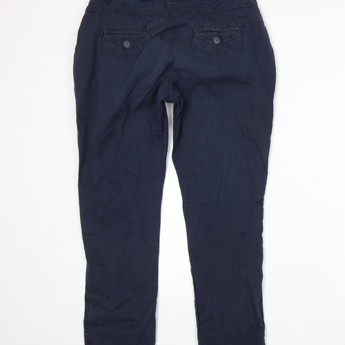 Dorothy Perkins Womens Blue   Trousers  Size 10 L27 in