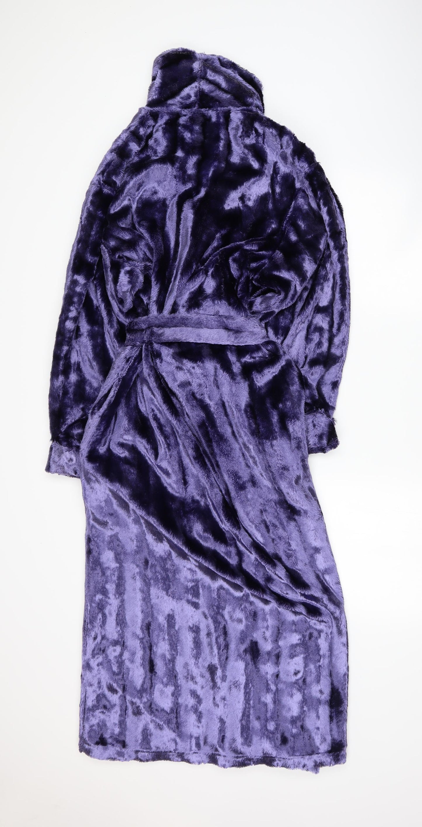 Slenderella Womens Purple  Velour  Gown Size S
