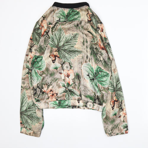 Urmoda Womens Beige Floral  Jacket  Size M
