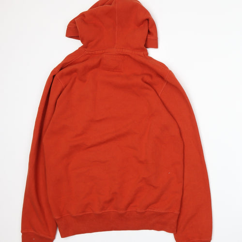 H&M Mens Orange   Pullover Hoodie Size S