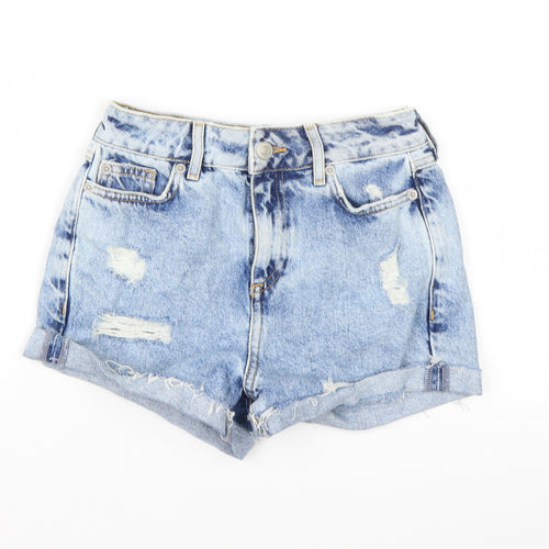 New Look Girls Blue  Denim Hot Pants Shorts Size 11 Years