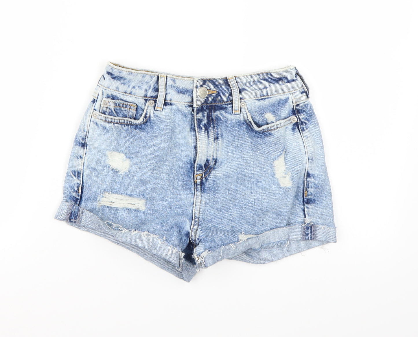 New Look Girls Blue  Denim Hot Pants Shorts Size 11 Years