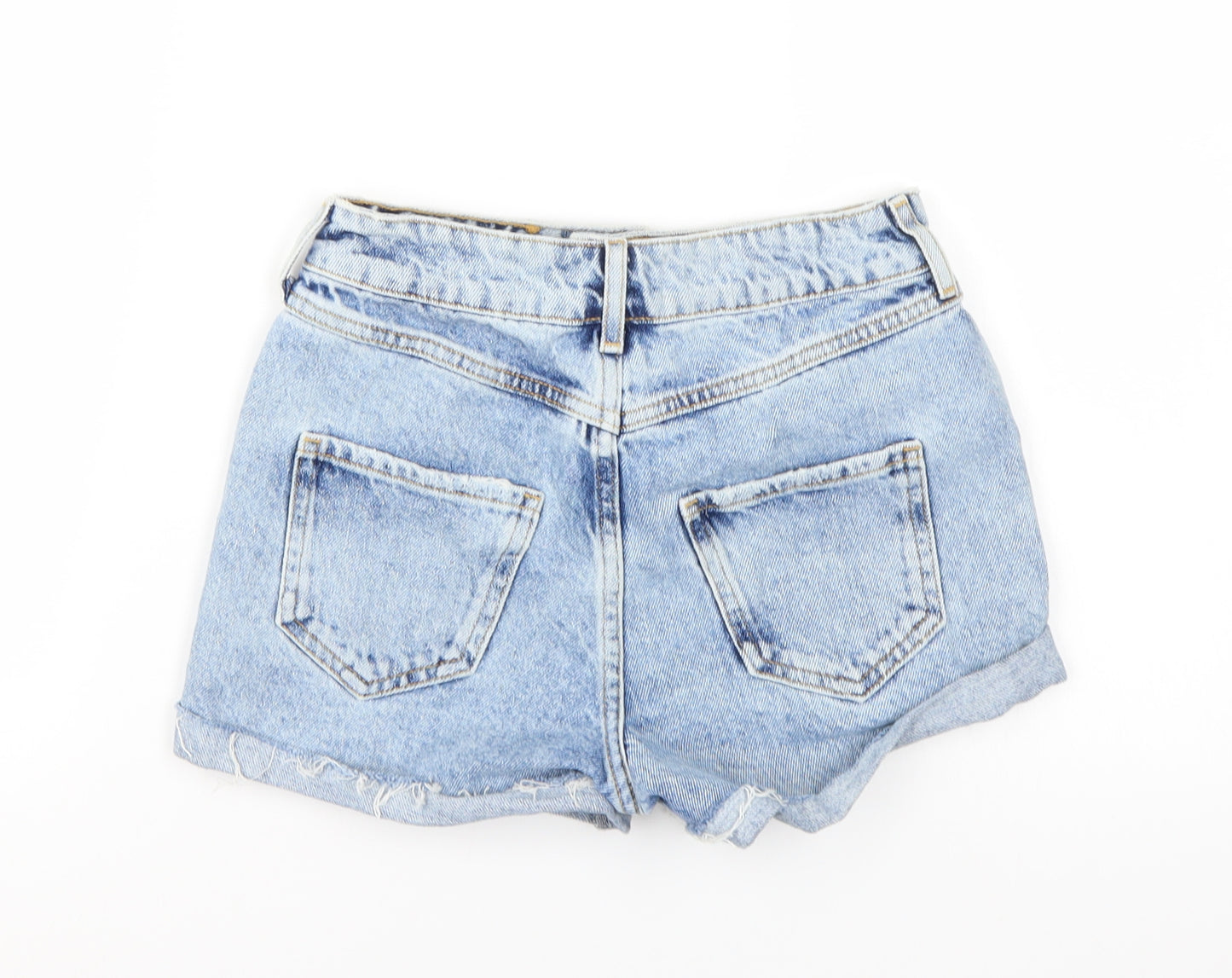 New Look Girls Blue  Denim Hot Pants Shorts Size 11 Years