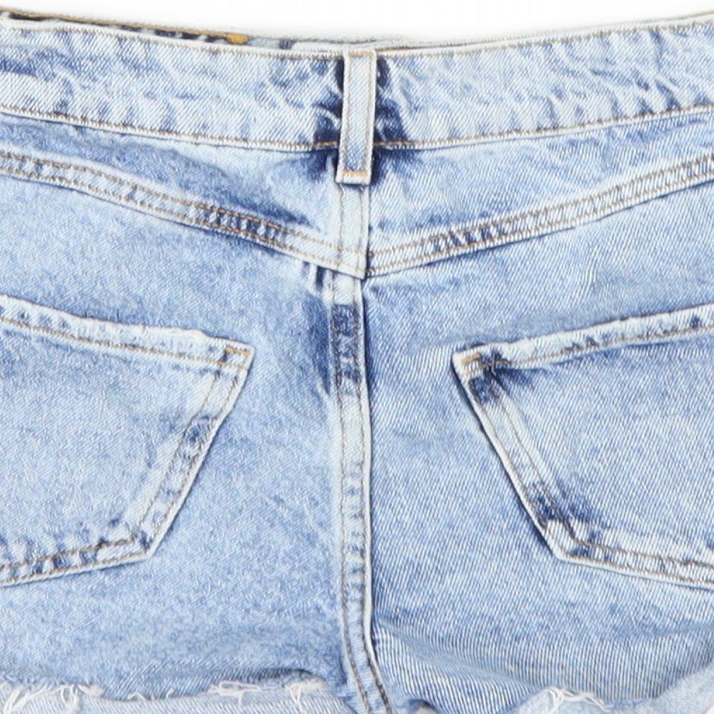 New Look Girls Blue  Denim Hot Pants Shorts Size 11 Years