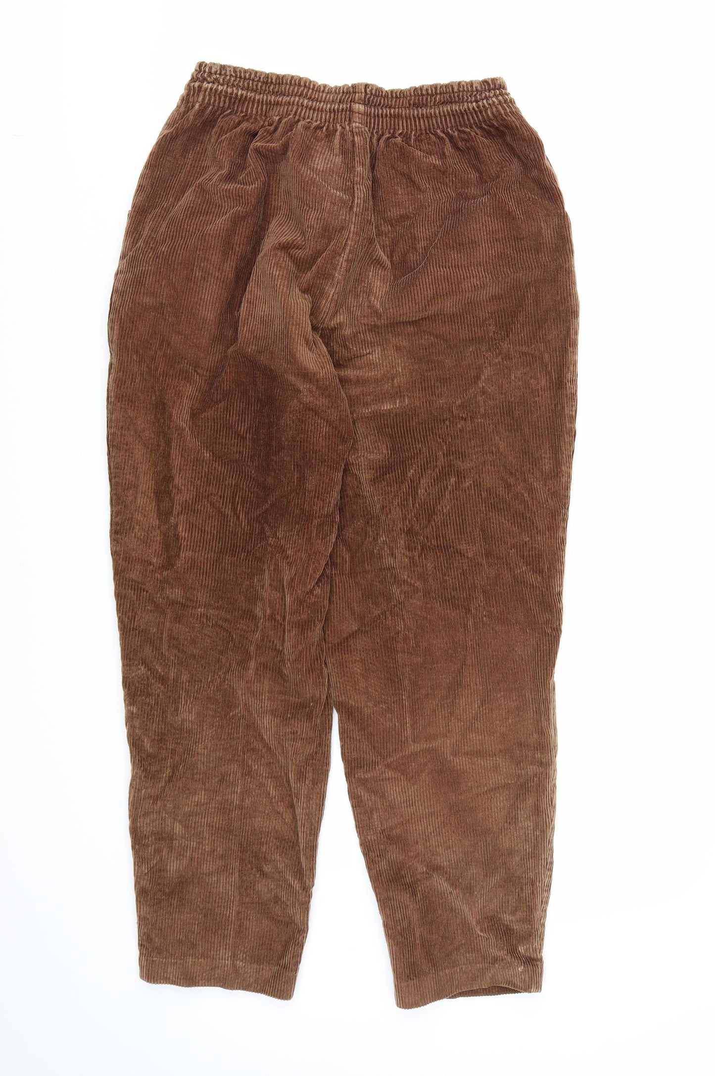 St Michael Womens Brown  Corduroy Trousers  Size 14 L25 in