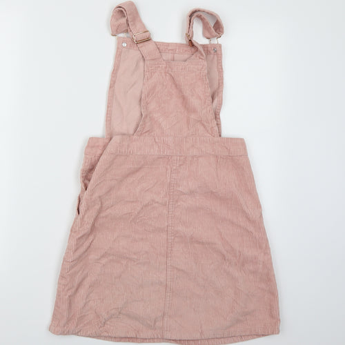 Primark Girls Pink  Corduroy Pinafore/Dungaree Dress  Size 11-12 Years