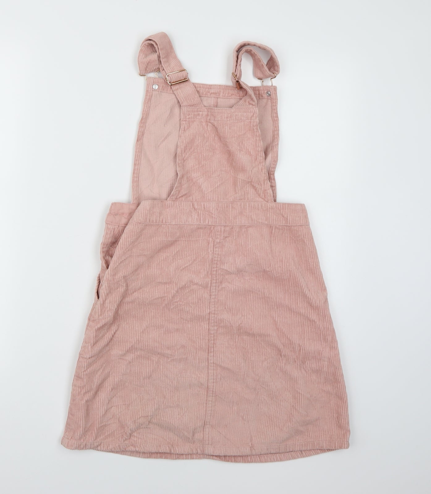 Primark Girls Pink  Corduroy Pinafore/Dungaree Dress  Size 11-12 Years