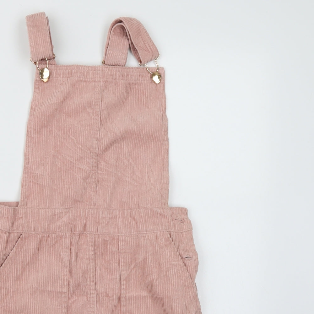 Primark Girls Pink  Corduroy Pinafore/Dungaree Dress  Size 11-12 Years