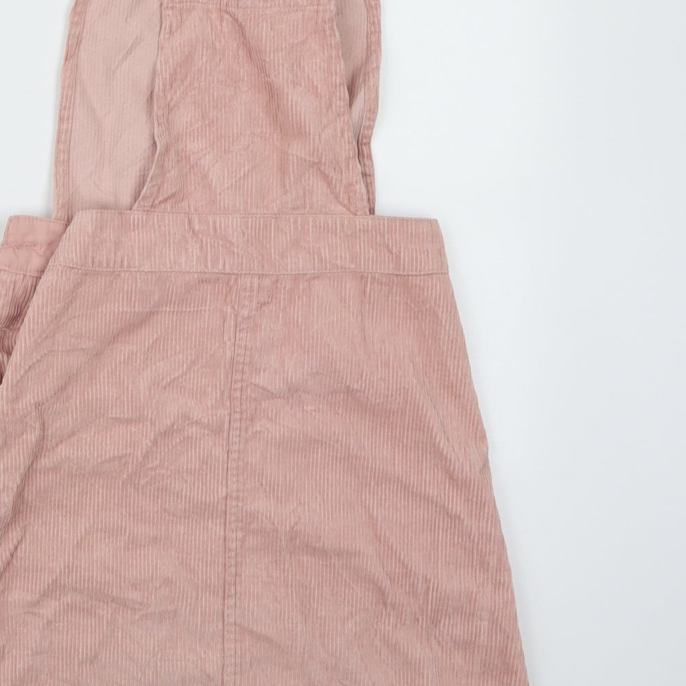 Primark Girls Pink  Corduroy Pinafore/Dungaree Dress  Size 11-12 Years