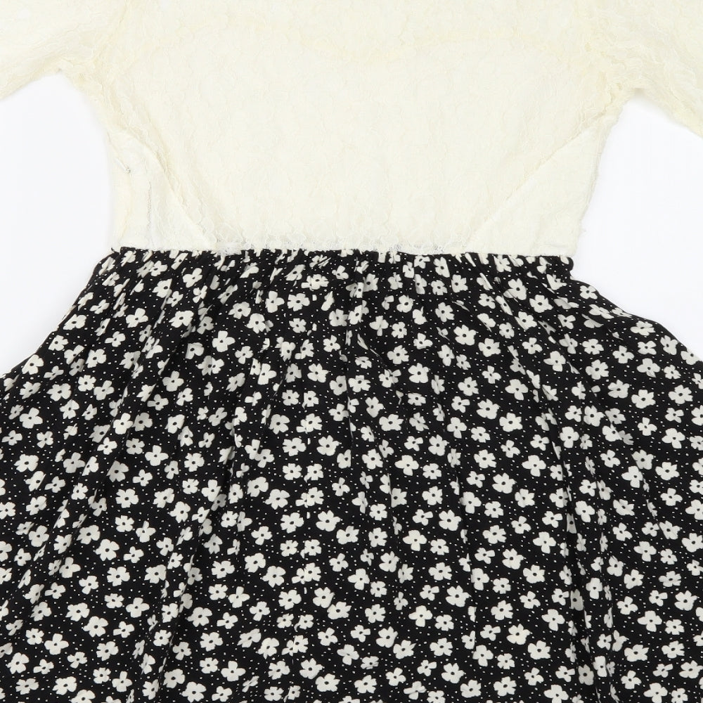 Pins & Needles Womens Multicoloured Floral  Skater Dress  Size M