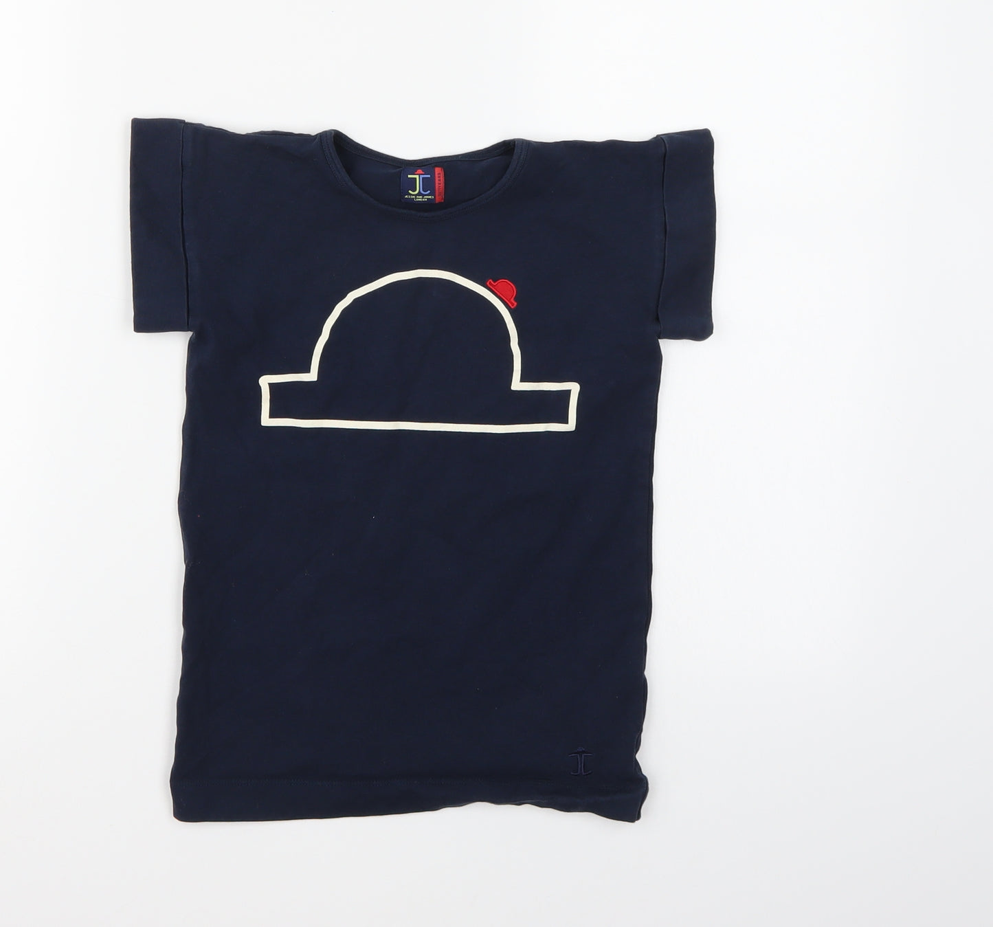JESSIE AND JAMES Boys Blue   Basic T-Shirt Size 10-11 Years