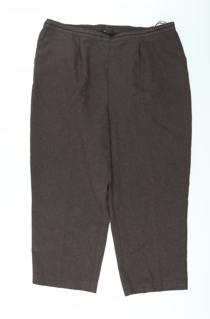 BM Womens Brown Trousers Size 20 L25 in