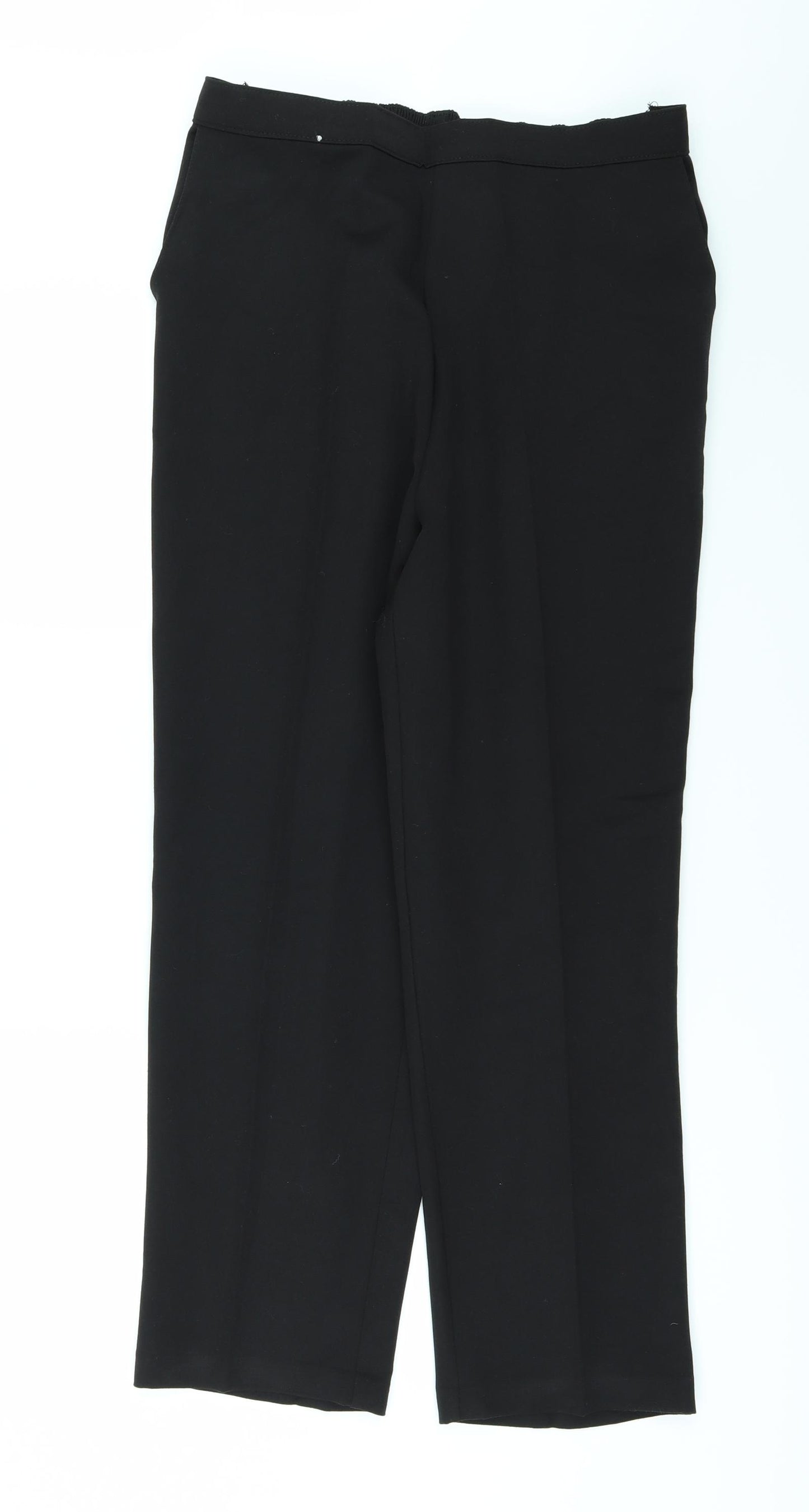 Preworn Womens Black   Trousers  Size 16 L27 in