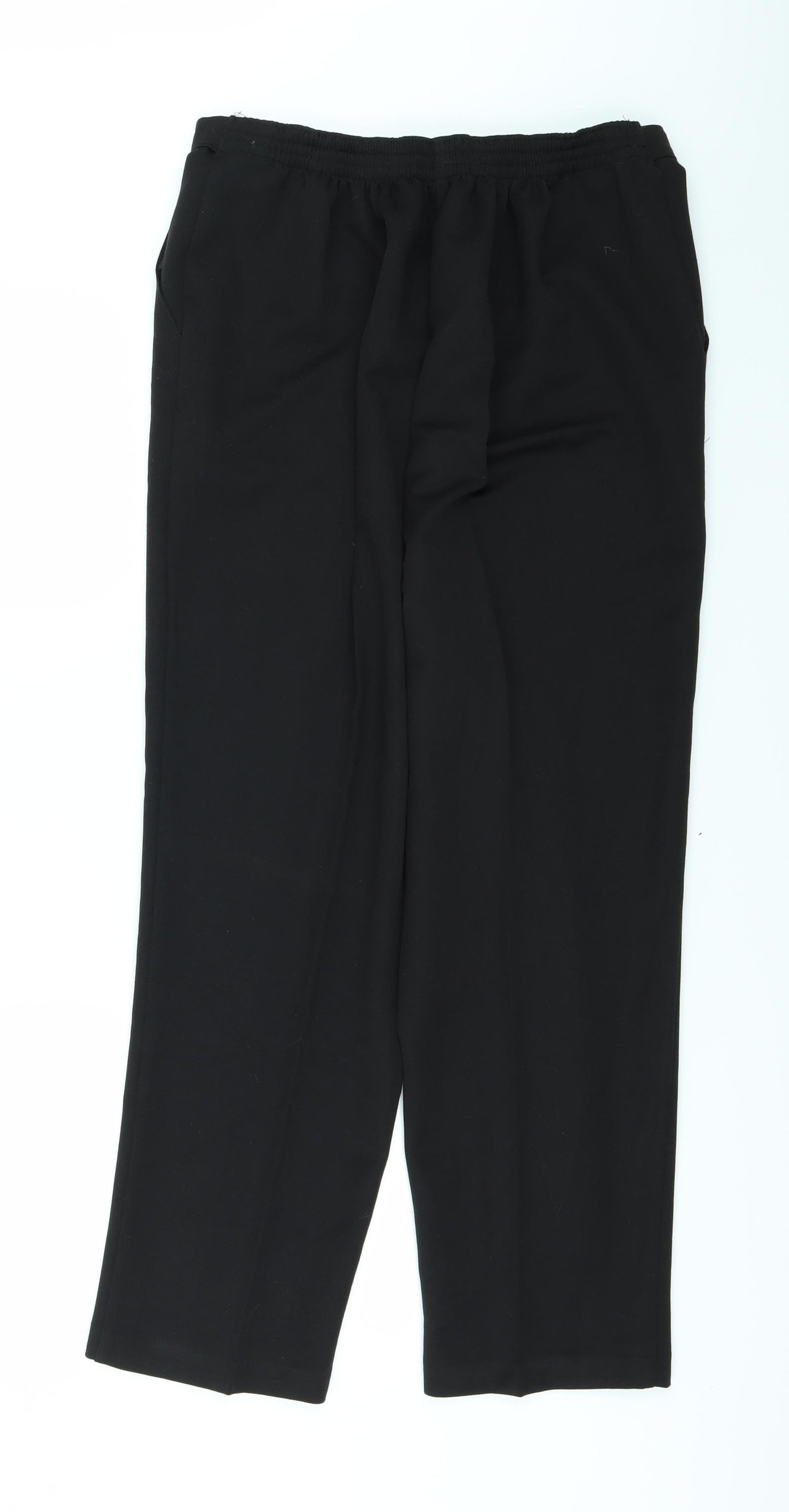 Preworn Womens Black   Trousers  Size 16 L27 in