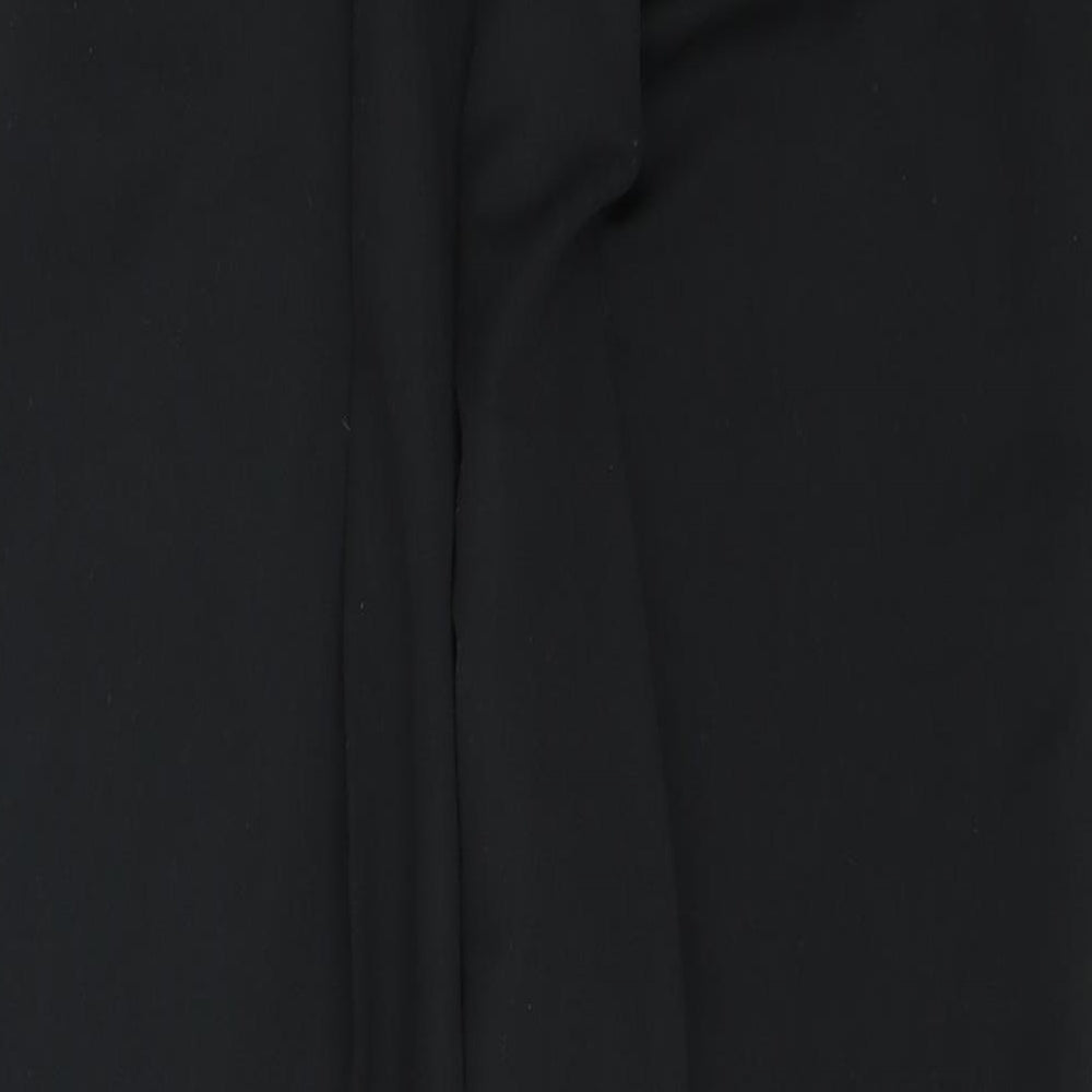 Preworn Womens Black   Trousers  Size 16 L27 in