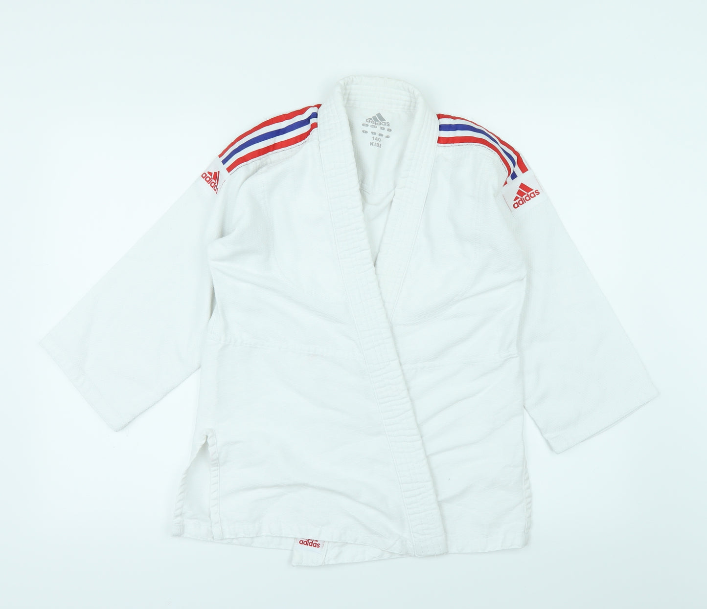adidas Boys White   Cardigan Sweatshirt Size 10 Years