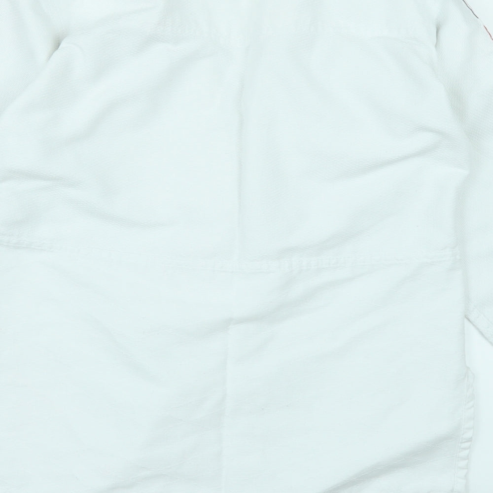 adidas Boys White   Cardigan Sweatshirt Size 10 Years
